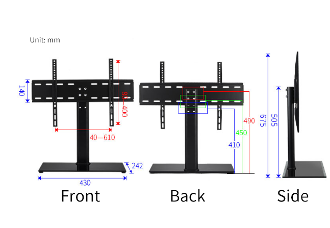 37-55" Universal Table TV Stand