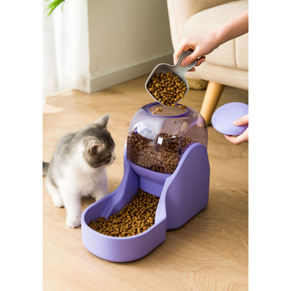 Smart Gravity Pet Food Feeding Purple