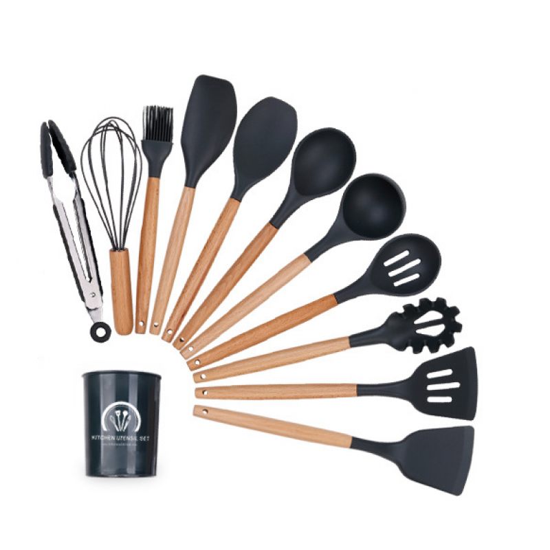 34Pcs Silicone Utensils Cooking Kitchen Set Cookware BPA Free