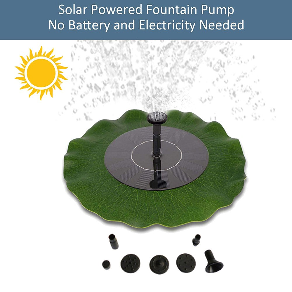 Solar Floating Pond Fountain 22cm Lotus Pump