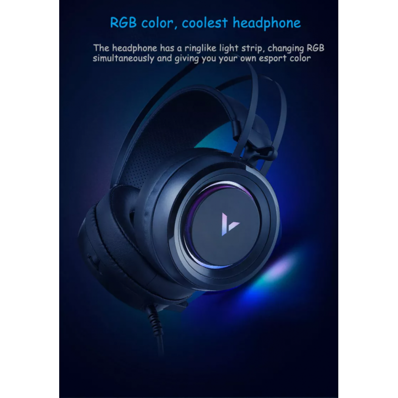 Rapoo VH500C Gaming Headset 7.1 Sound RGB LED Light