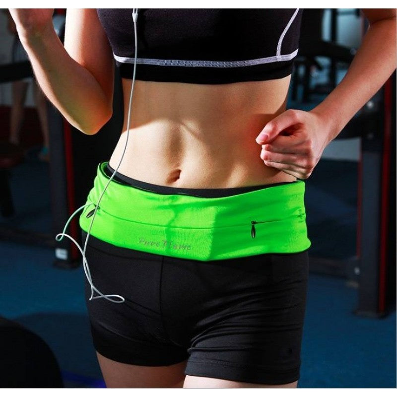 Exercise Waist Bag Belt - Green