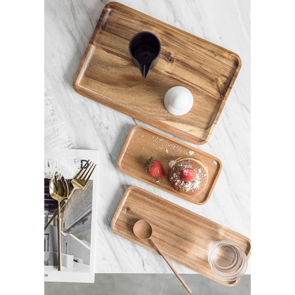 Yael Wooden Rectangle Plate
